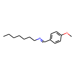 p-methoxybenzylidene-heptyl-amine