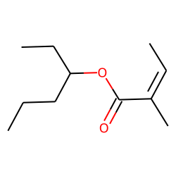 Hexan-3-yl (E)-2-methylbut-2-enoate