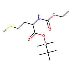Methionine, ethoxycarbonylated, TBDMS