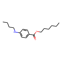 Hexyl p-butylaminobenzoate