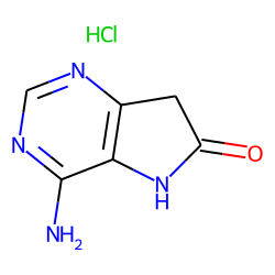 7H-pyrrolo[3,2-d]pyrimidin-6(5h)-one, 4-amino-, hydrochloride
