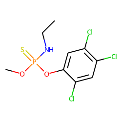 O-methyl,o-(2,4,5-trichlorophenyl)n-ethyl phosphoramidothioate