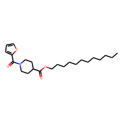 Isonipecotic acid, N-(2-furoyl)-, dodecyl ester