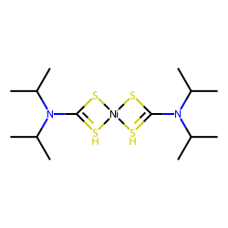 Bis(diisopropyldithiocarbamate) nickel complex