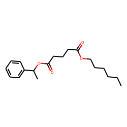 Glutaric acid, hexyl 1-phenylethyl ester