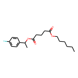 Glutaric acid, 1-(4-fluorophenyl)ethyl hexyl ester