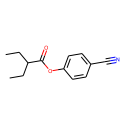 2-Ethylbutyric acid, 4-cyanophenyl ester