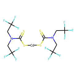 Cd(II) N,N-bis(2,2,2-trifluoroethyl)dithiocarbamate, chelate