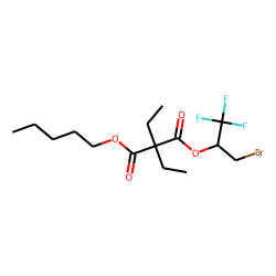 Diethylmalonic acid, 1-bromo-3,3,3-trifluoroprop-2-yl pentyl ester