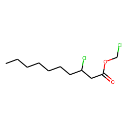 3-Chlorodecanoic acid, chloromethyl ester