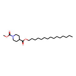 Isonipecotic acid, N-methoxycarbonyl-, pentadecyl ester