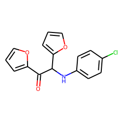 Furan, 2-[(2-furyl)-(4-chlorophenylamino)methylcarbonyl]