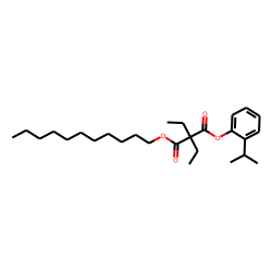 Diethylmalonic acid, 2-isopropylphenyl undecyl ester