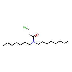 Propanamide, N-heptyl-N-octyl-3-chloro-
