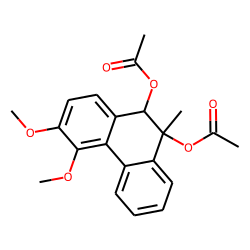cis-Phenanthrene, 9,10-dihydro-9-methyl-9,10-diol, 3,4-dimethoxy, diacetate