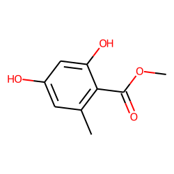 Benzoic acid, 2,4-dihydroxy-6-methyl-, methyl ester