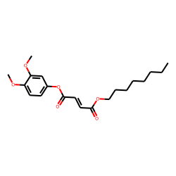 Fumaric acid, 3,4-dimethoxyphenyl octyl ester