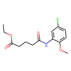 Glutaric acid, monoamide, N-(5-chloro-2-methoxyphenyl)-, ethyl ester