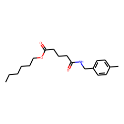 Glutaric acid, monoamide, N-(4-methylbenzyl)-, hexyl ester