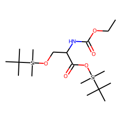 Serine, mono-ethoxycarbonylated, di-TBDMS
