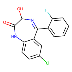 2H-1,4-Benzodiazepin-2-one, 1,3-dihydro-7-chloro-5-(o-fluorophenyl)-3-hydroxy-