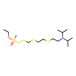 Methylthiophosphonic acid, O-ethyl, S-(8-diisopropylamino)-1,3,6-trithiaoctyl ester