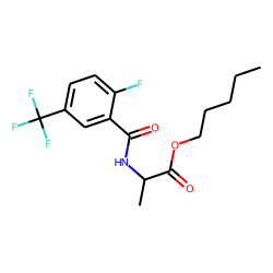 D-Alanine, N-(2-fluoro-5-trifluoromethylbenzoyl)-, pentyl ester