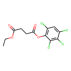 Succinic acid, ethyl 2,3,4,6-tetrachlorophenyl ester