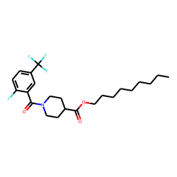Isonipecotic acid, N-(2-fluoro-5-trifluoromethylbenzoyl)-, nonyl ester