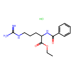 L-arginine, n2-benzoyl-, ethyle ster, hydrochloride