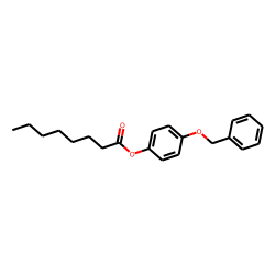 Octanoic acid, 4-benzyloxyphenyl ester
