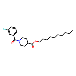 Isonipecotic acid, N-(3-fluorobenzoyl)-, decyl ester
