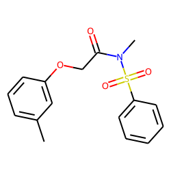 N-m-Tolyloxyacetyl-benzenesulfonamide, N-methyl-