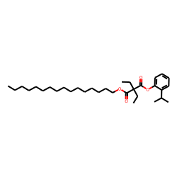 Diethylmalonic acid, hexadecyl 2-isopropylphenyl ester