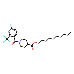 Isonipecotic acid, N-(4-fluoro-2-trifluoromethylbenzoyl)-, decyl ester