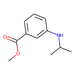 Benzoic acid, 3-(isopropyl)amino-, methyl ester