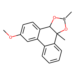 cis-Phenanthrene, 9,10-dihydro-9-methyl-9,10-diol, 3-methoxy, methylboronate