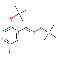 Benzaldehyde, 2-hydroxy, 5-methyl, oxime, TMS
