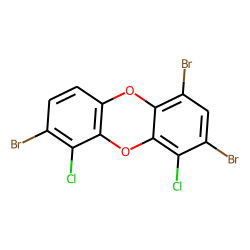 Dibenzodioxin, 1,3,7-tribromo-, 4,6-dichloro-