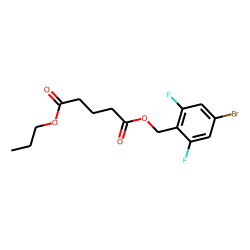 Glutaric acid, 2,6-difluoro-4-bromobenzyl propyl ester