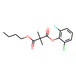 Dimethylmalonic acid, butyl 2-chloro-6-fluorophenyl ester