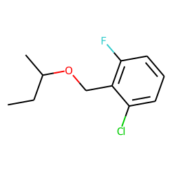 2-Chloro-6-fluorobenzyl alcohol, 1-methylpropyl ether