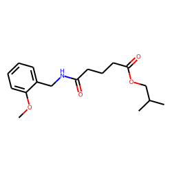 Glutaric acid, monoamide, N-(2-methoxybenzyl)-, isobutyl ester