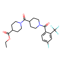 Isonipecotinoylisonipecotic acid, N'-(4-fluoro-2-trifluoromethylbenzoyl)-, ethyl ester