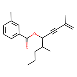 m-Toluic acid, 2,6-dimethylnon-1-en-3-yn-5-yl ester
