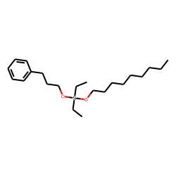 Silane, diethylnonyloxy(3-phenylpropoxy)-