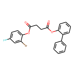 Succinic acid, 2-bromo-4-fluorophenyl 2-biphenyl ester