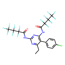 5-(4-Chlorophenyl)-6-ethylpyrimidine-2,4-diamine, N,N'-bis(heptafluorobutyryl)-