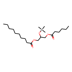 Glycerol, 1-caproate-3-caprinate, 2-OTMS