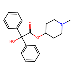 .alpha.-hydroxy-diphenylacetic acid, 1-methyl -4-piperidinyl ester